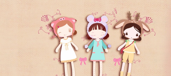 Sfondi Cherished Friends Dolls 720x320