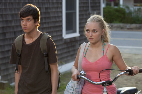 The Way, Way Back with AnnaSophia Robb and Liam James wallpaper 480x320
