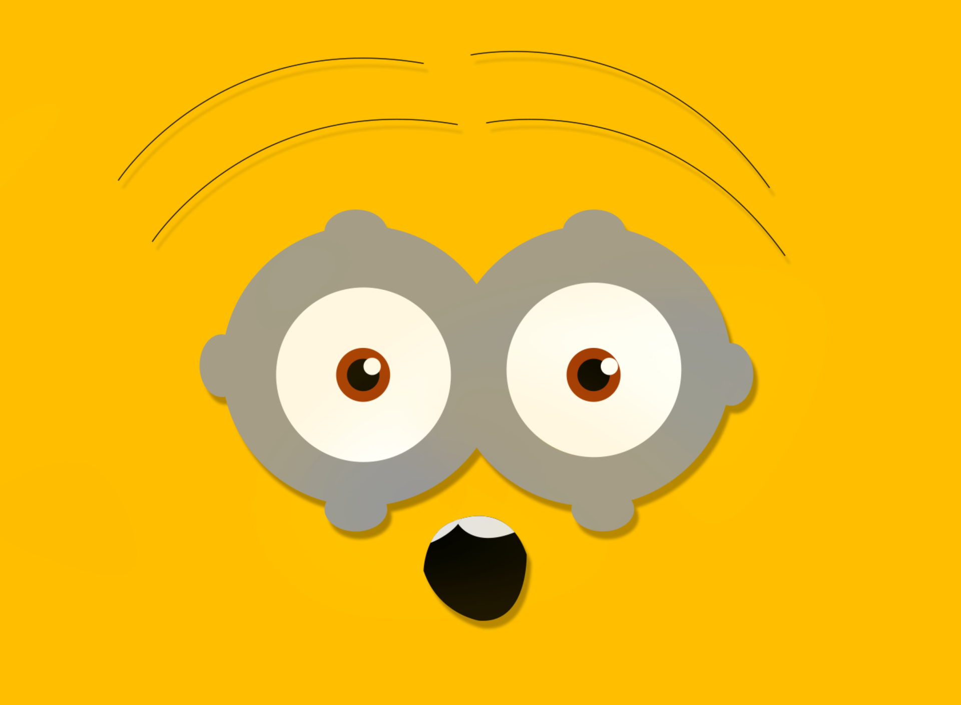 Обои Minion Eyes 1920x1408