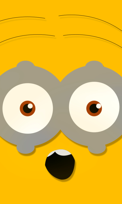 Das Minion Eyes Wallpaper 480x800