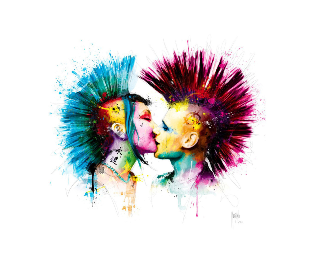 Das Punk Kiss Wallpaper 1080x960
