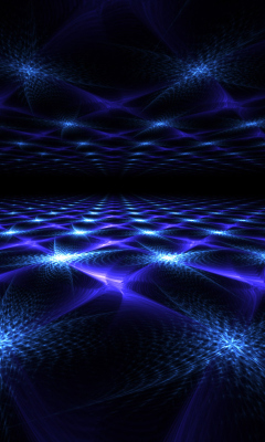 Fondo de pantalla Blue Fractal 240x400