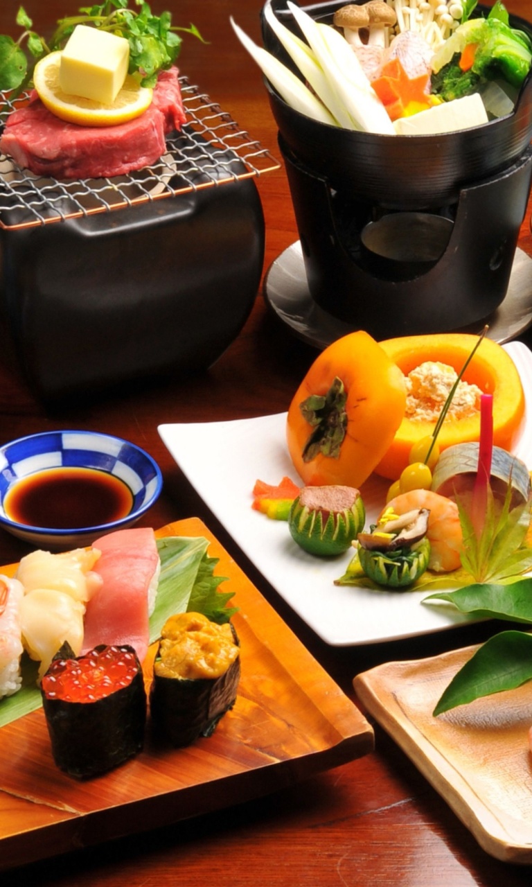 Japanese cuisine wallpaper 768x1280