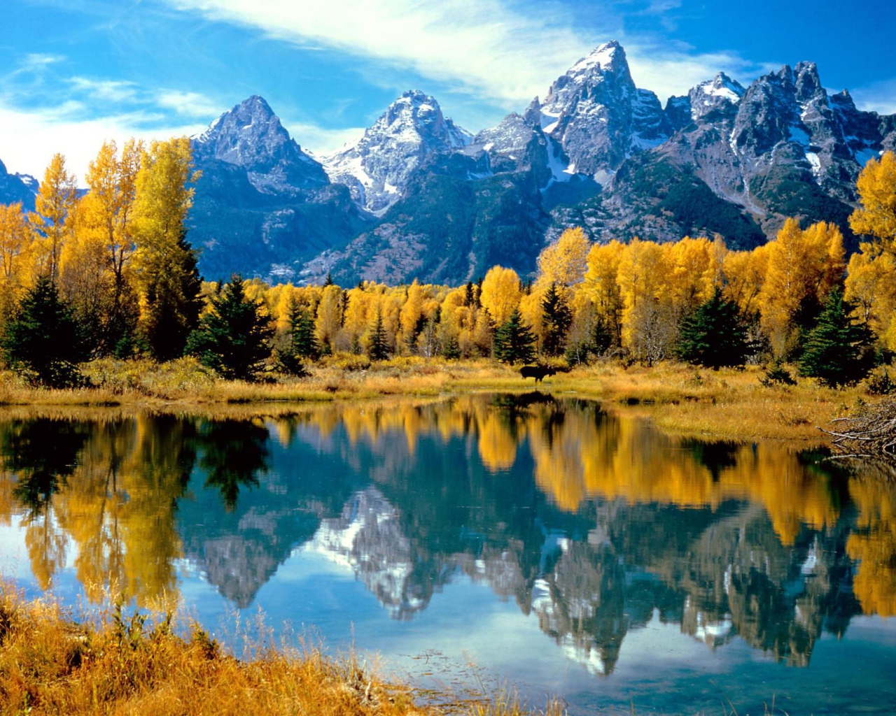 Das Grand Teton National Park, Wyoming Wallpaper 1280x1024