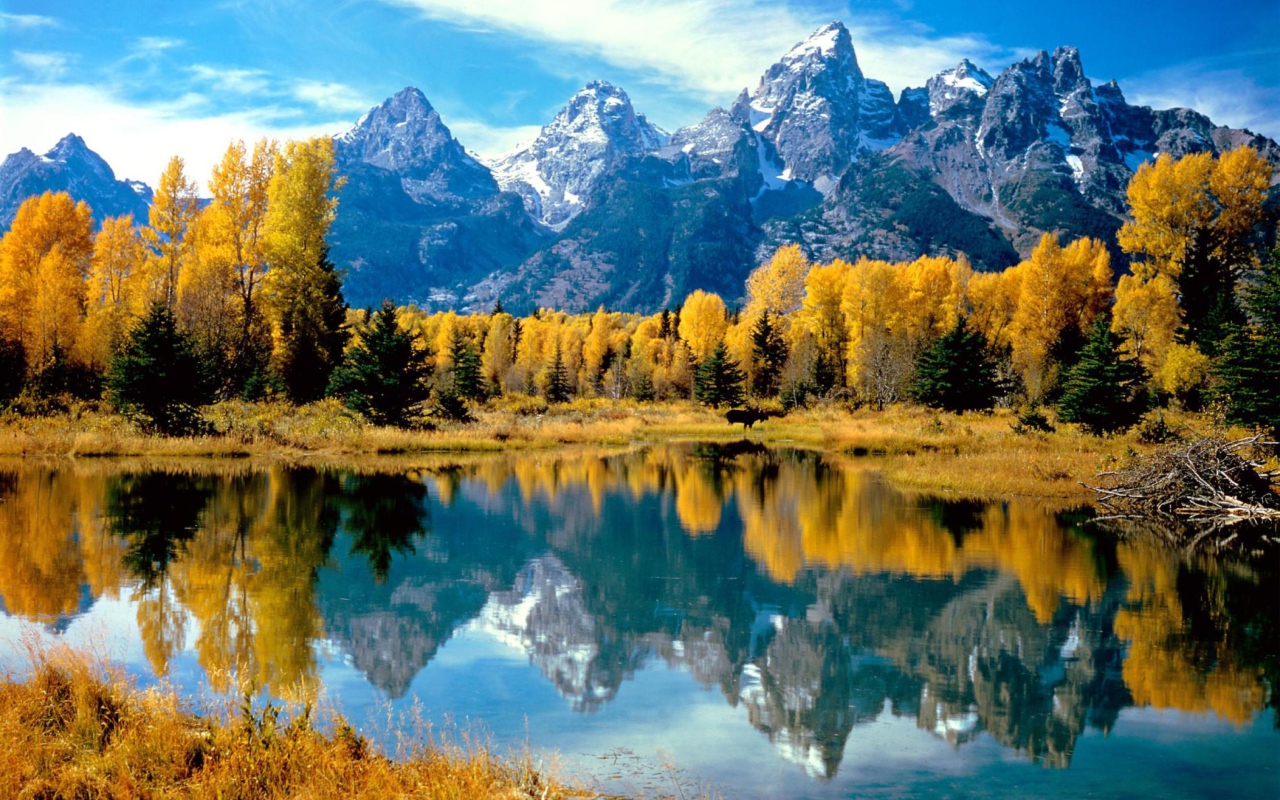 Fondo de pantalla Grand Teton National Park, Wyoming 1280x800