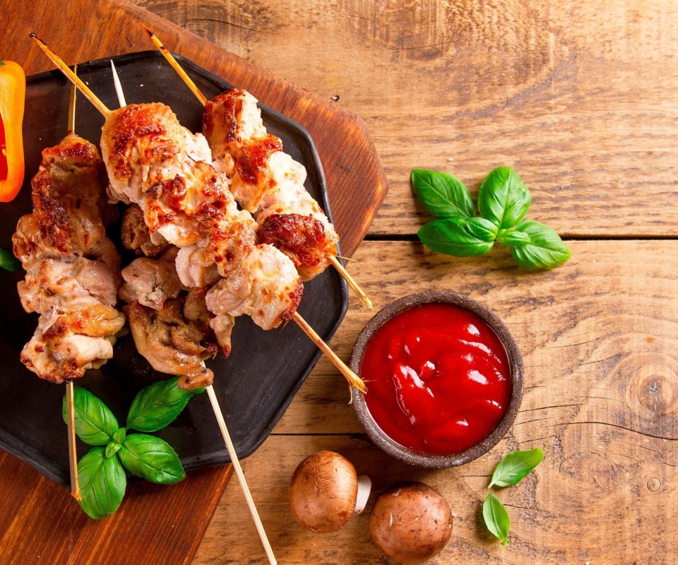Barbecue Meat wallpaper 960x800