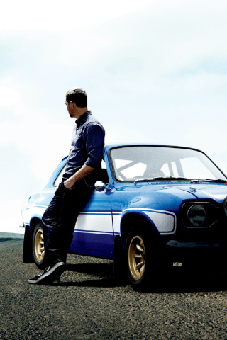 Paul Walker In Fast & Furious 6 wallpaper 320x480