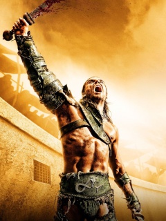 Das Spartacus Gods of the Arena Wallpaper 240x320