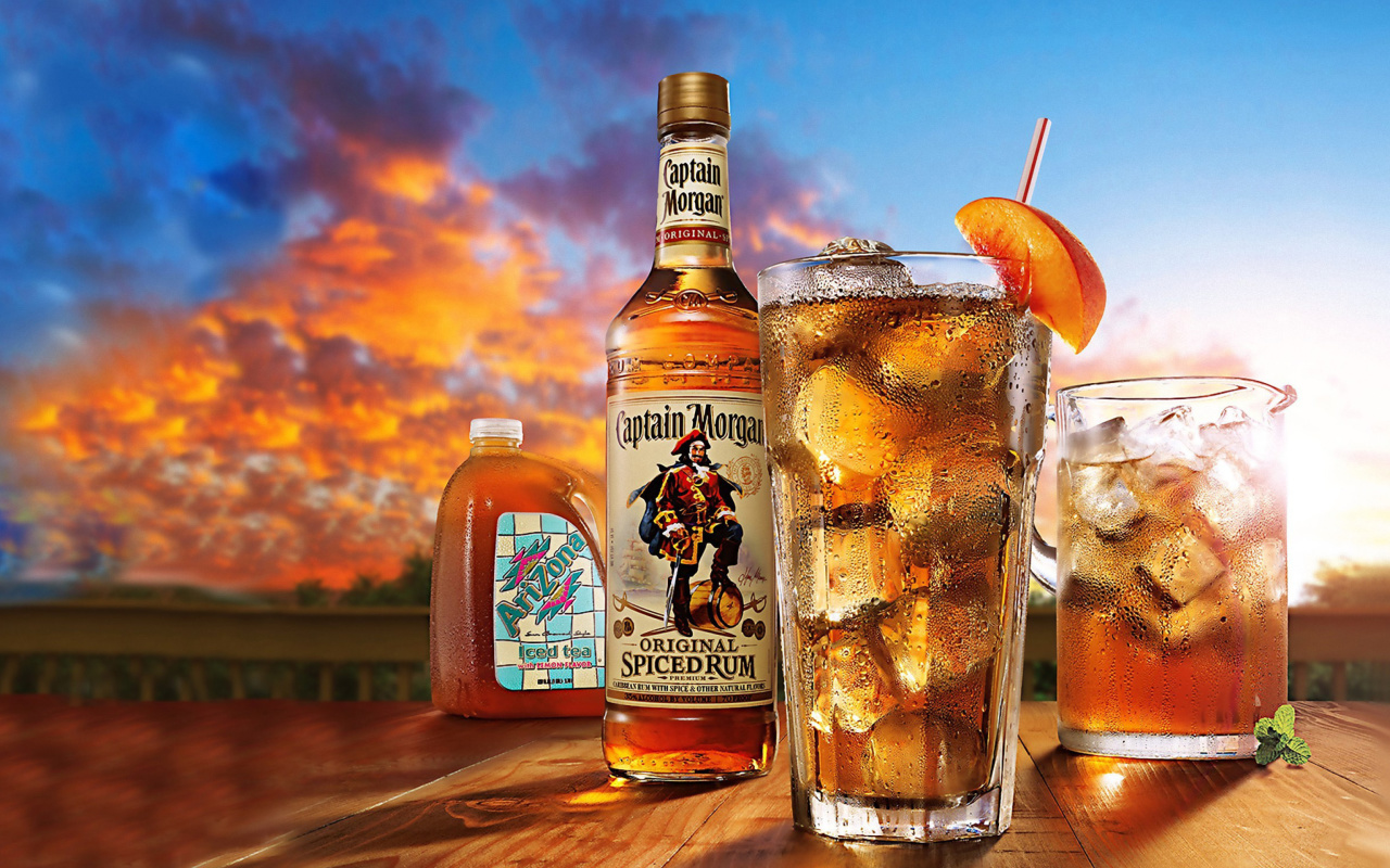 Das Captain Morgan Rum in Cuba Libre Wallpaper 1280x800