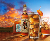 Captain Morgan Rum in Cuba Libre wallpaper 176x144