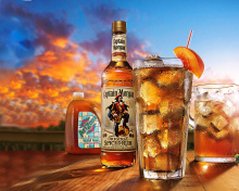 Обои Captain Morgan Rum in Cuba Libre 220x176