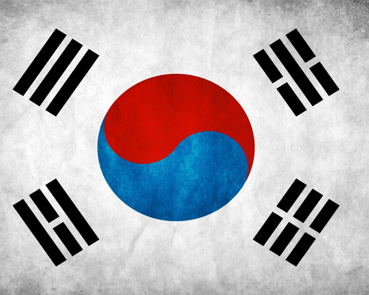 Das South Korea Flag Wallpaper 1280x1024
