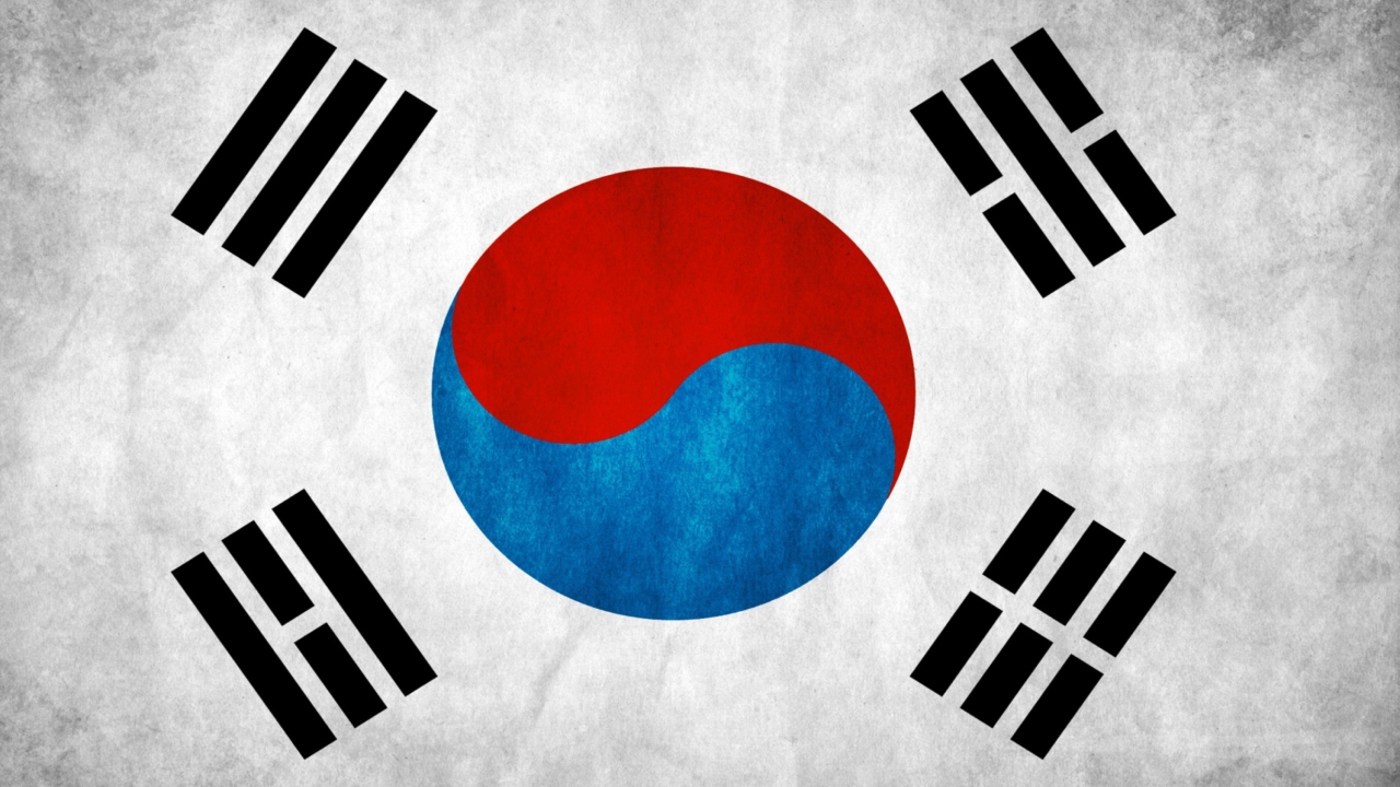 Das South Korea Flag Wallpaper 1280x720