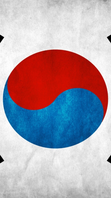 Fondo de pantalla South Korea Flag 360x640