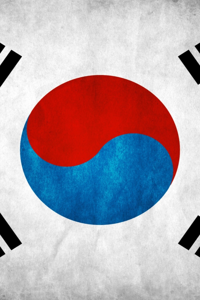 Sfondi South Korea Flag 640x960