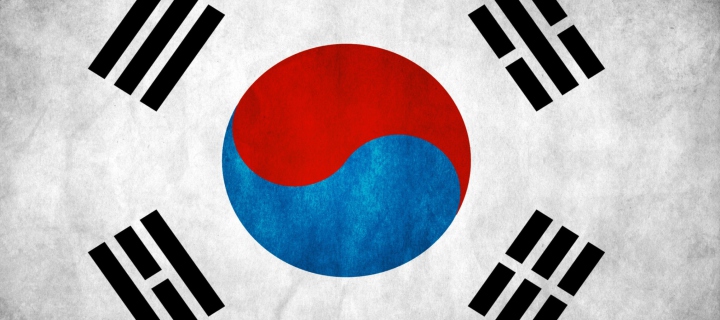 Sfondi South Korea Flag 720x320