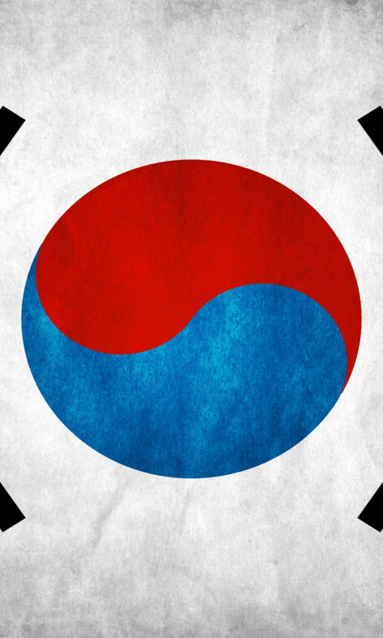 South Korea Flag wallpaper 768x1280