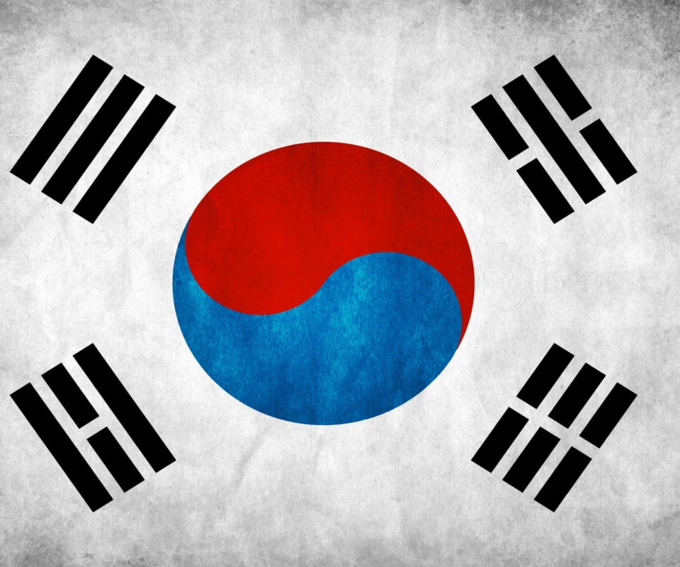 Das South Korea Flag Wallpaper 960x800