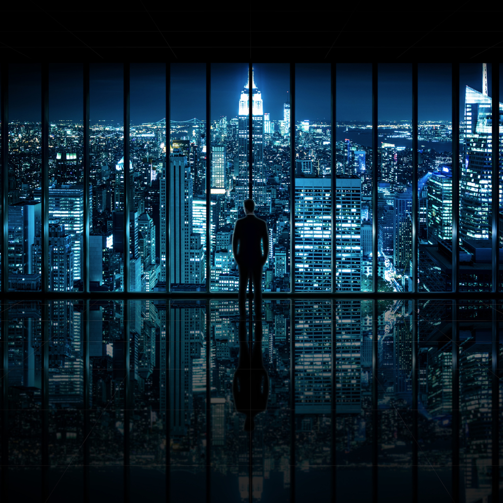 Gotham City wallpaper 1024x1024