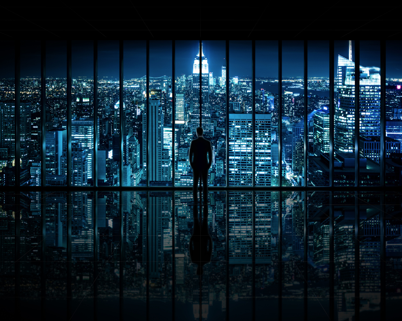 Gotham City wallpaper 1280x1024