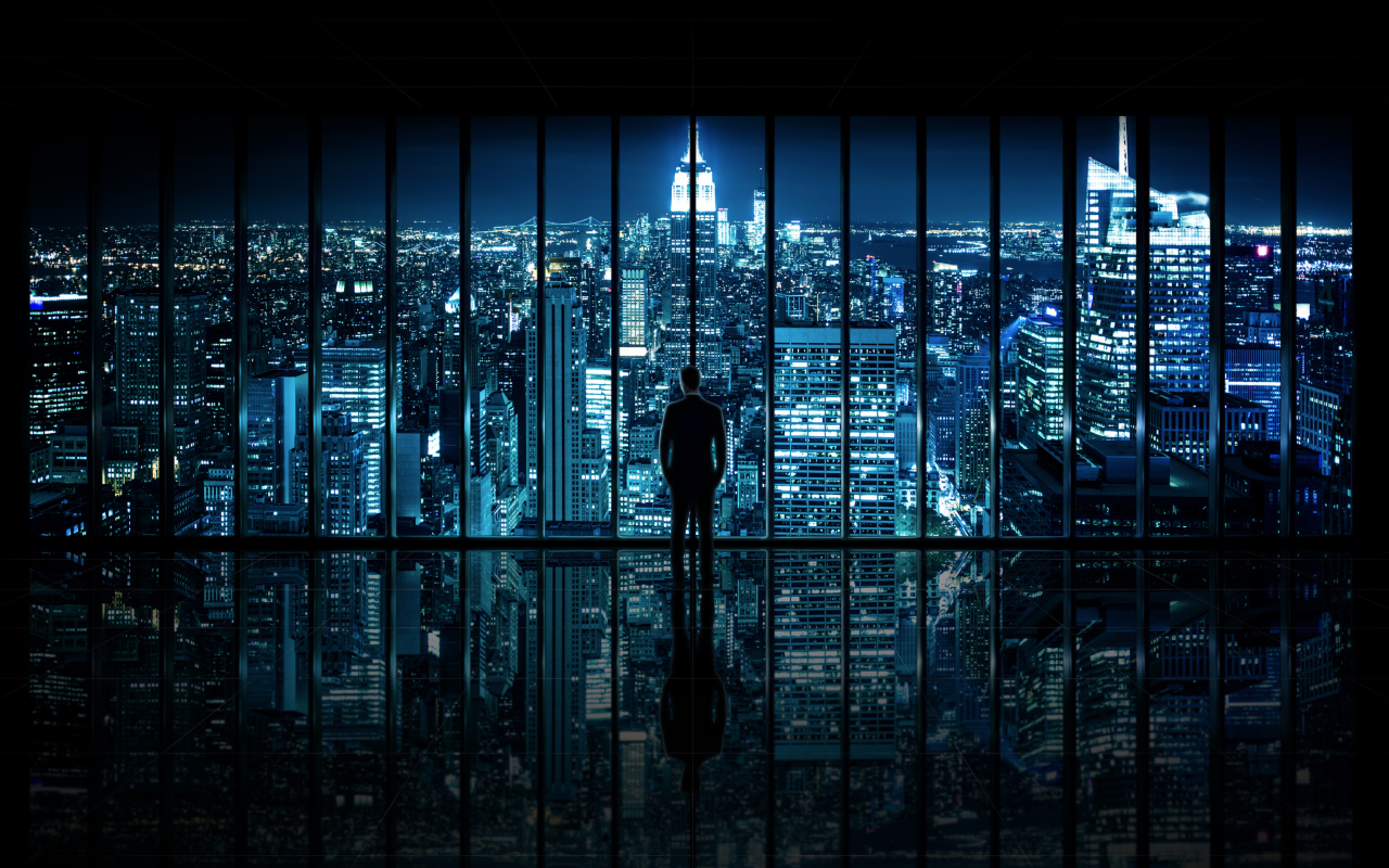 Gotham City wallpaper 1280x800