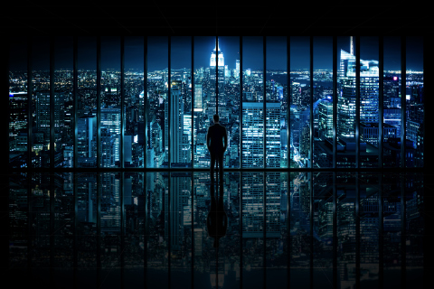 Fondo de pantalla Gotham City 480x320