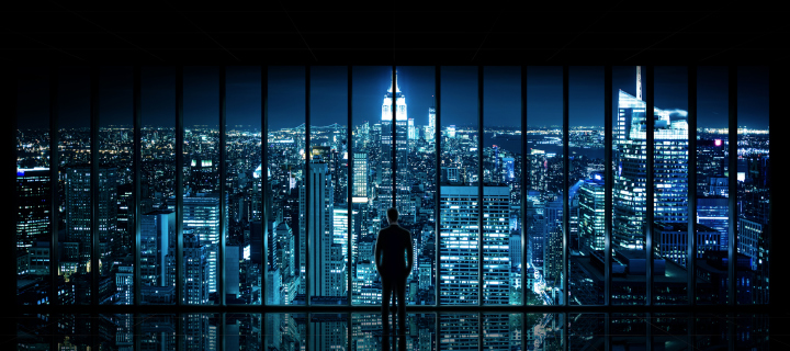 Gotham City wallpaper 720x320