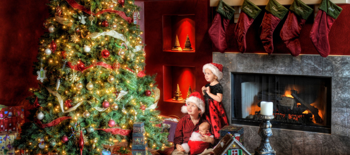 Sfondi Family Christmas 720x320