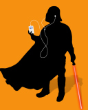 Fondo de pantalla Darth Vader with iPod 128x160