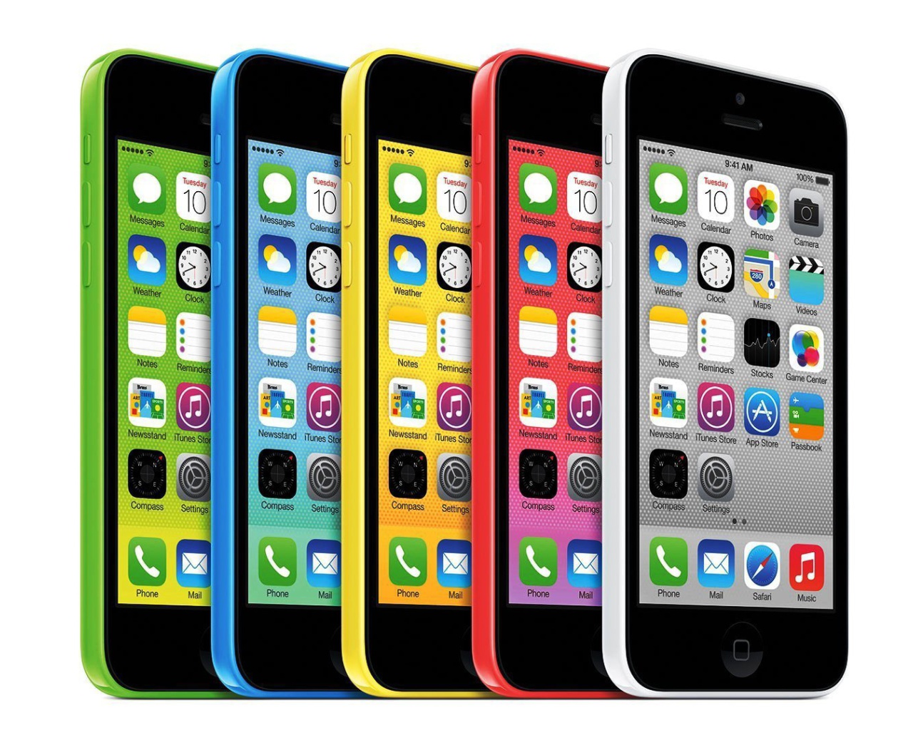 Fondo de pantalla Apple iPhone 5c iOS 7 1280x1024