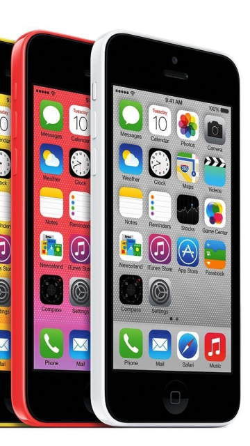 Fondo de pantalla Apple iPhone 5c iOS 7 360x640