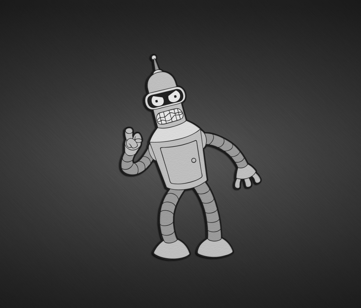 Das Futurama, Bender Wallpaper 1200x1024