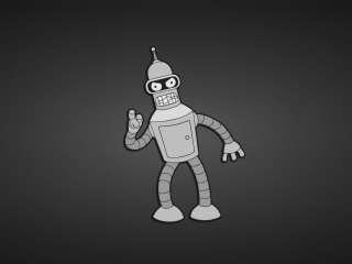 Обои Futurama, Bender 320x240