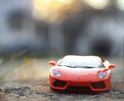 Red Toy Car wallpaper 176x144