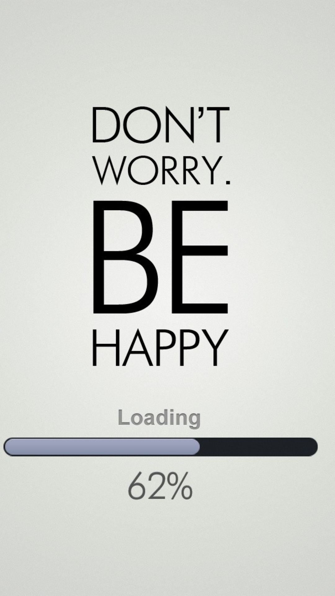 Fondo de pantalla Don't Worry Be Happy Quote 1080x1920