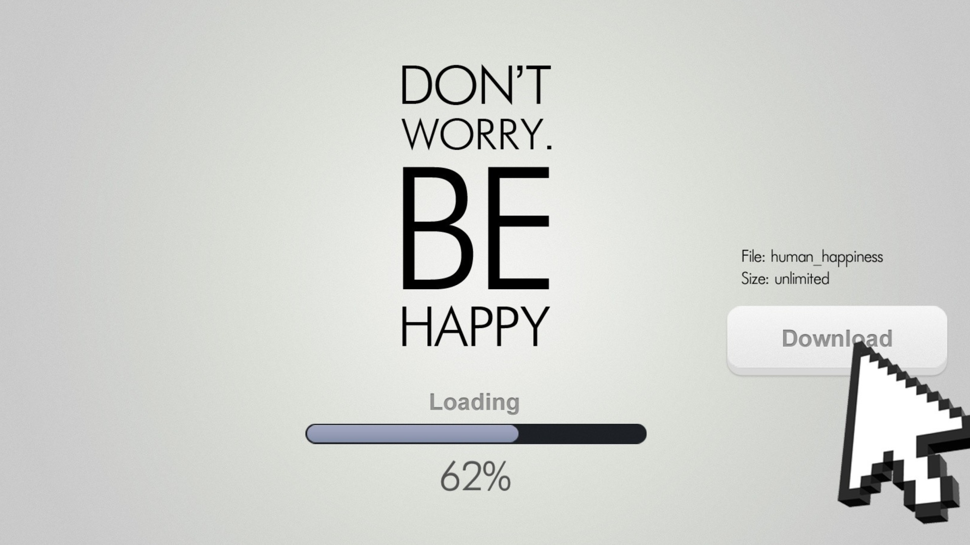 Sfondi Don't Worry Be Happy Quote 1920x1080