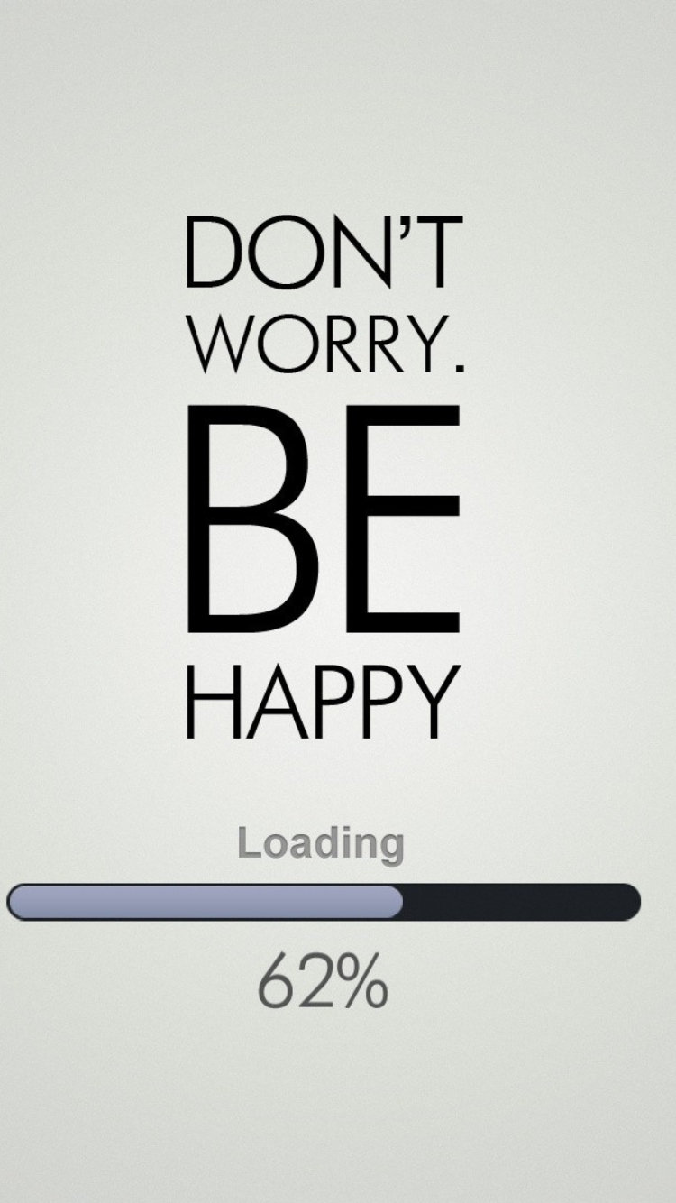 Don't Worry Be Happy Quote screenshot #1 750x1334