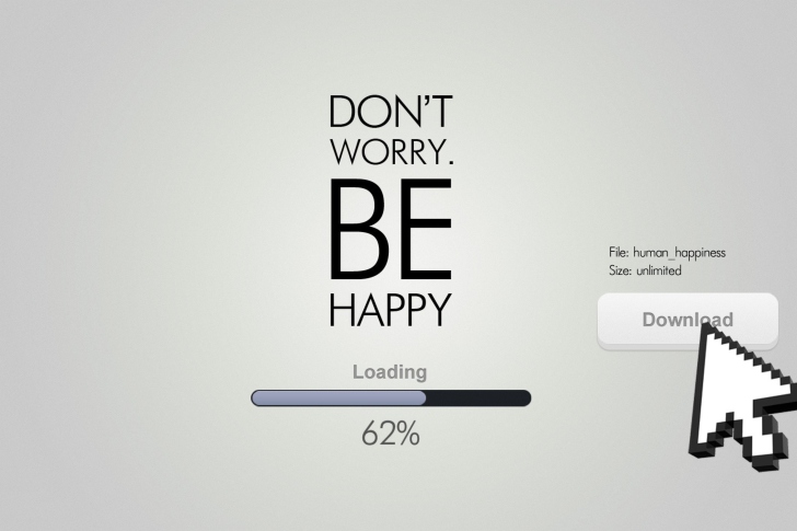 Don't Worry Be Happy Quote wallpaper