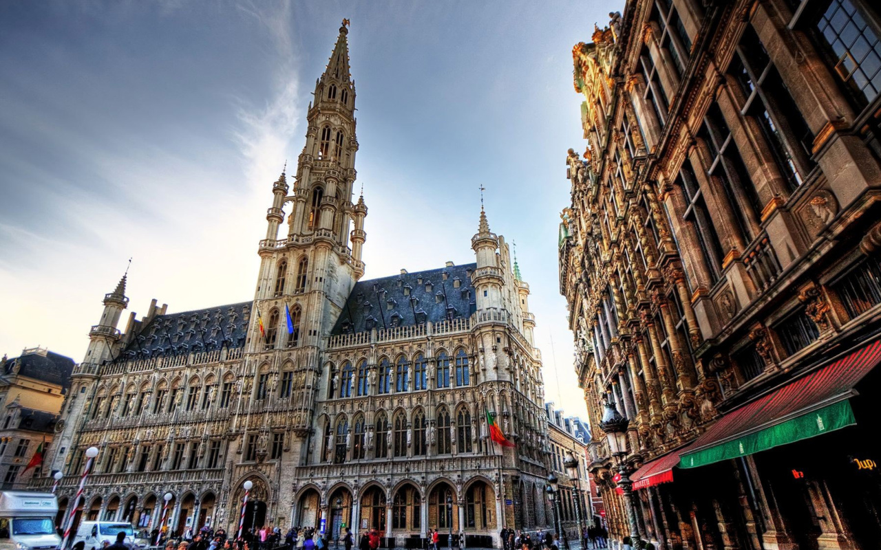 Brussels Town Hall wallpaper 1280x800