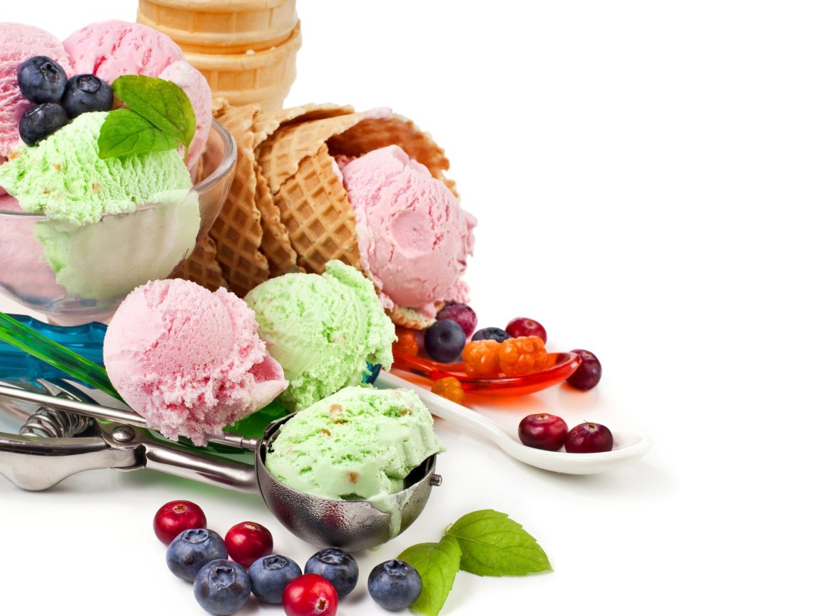 Обои Blueberry Ice Cream 1152x864