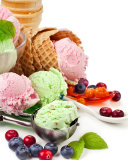 Fondo de pantalla Blueberry Ice Cream 128x160