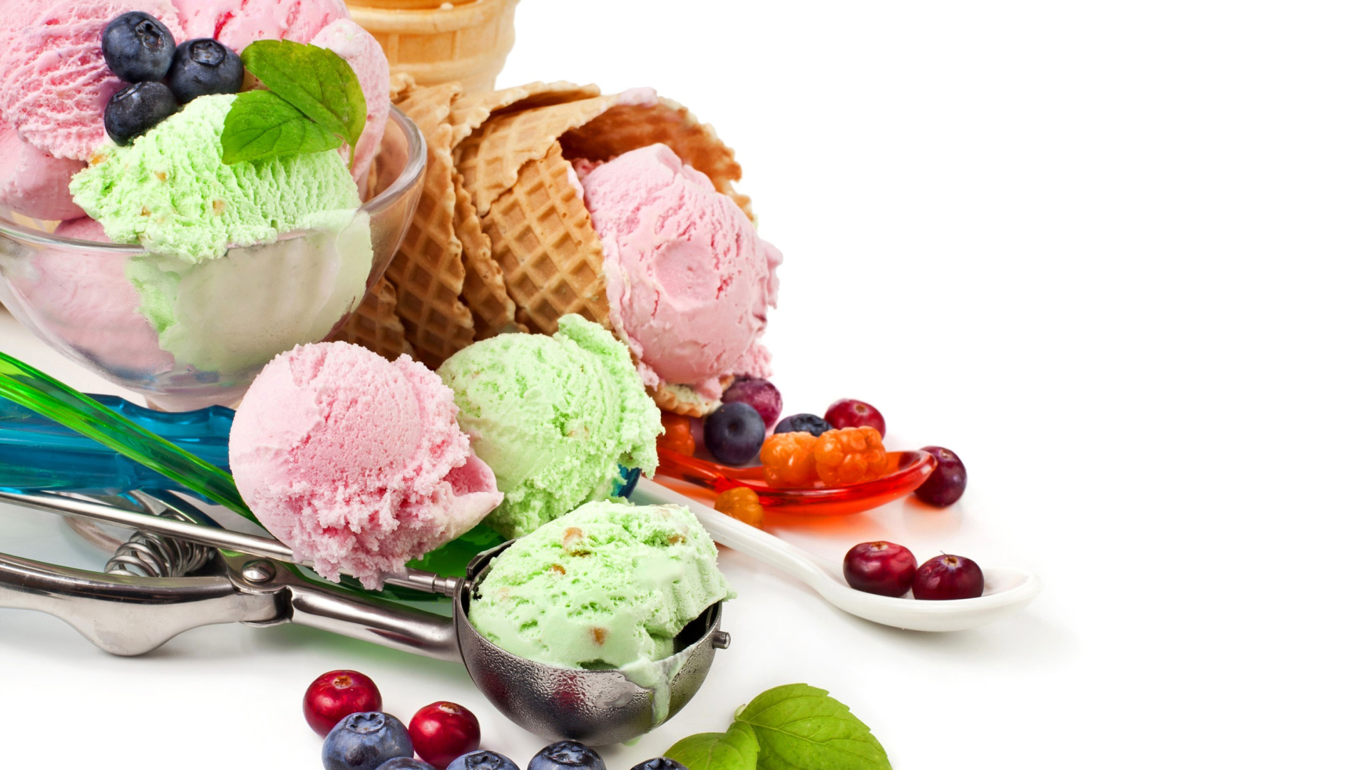 Das Blueberry Ice Cream Wallpaper 1920x1080