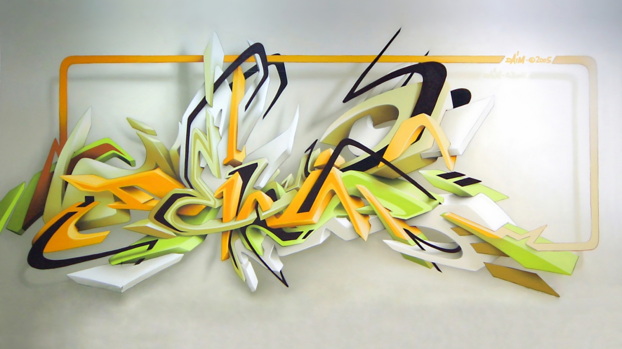 Graffiti: Daim 3D wallpaper 1280x720