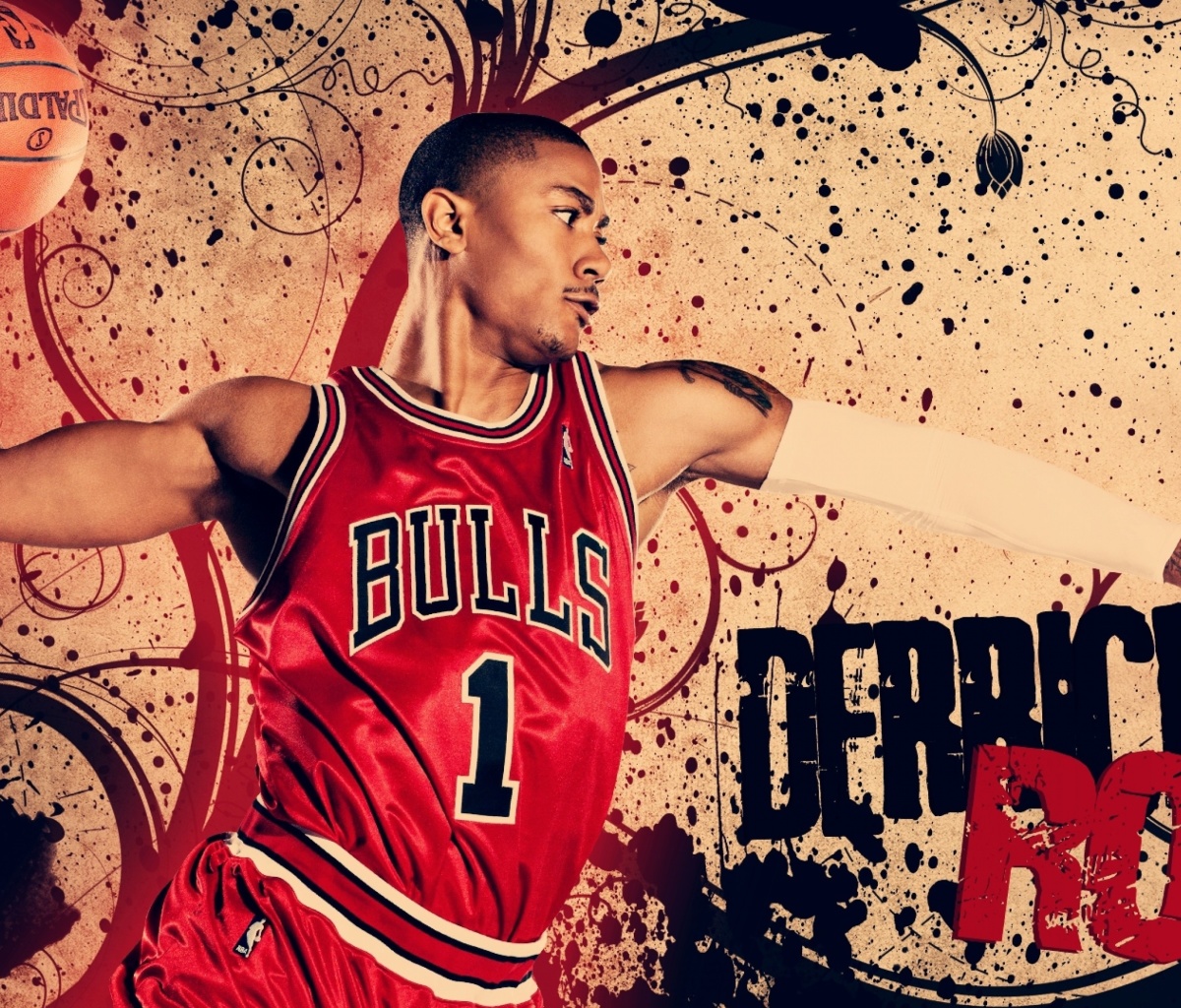 Derrick Rose in Chicago Bulls wallpaper 1200x1024
