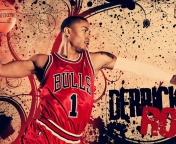 Derrick Rose in Chicago Bulls wallpaper 176x144