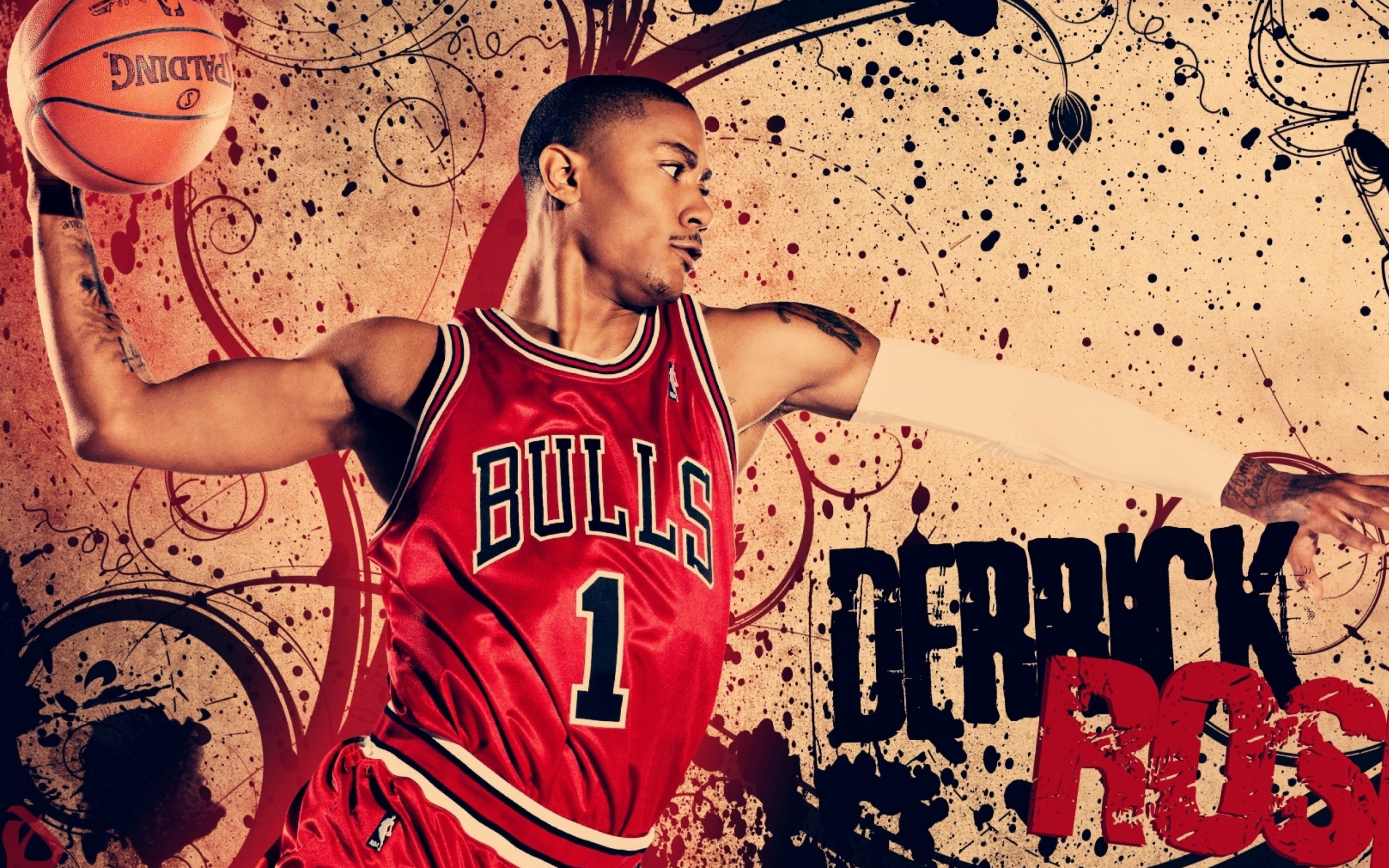 Derrick Rose in Chicago Bulls wallpaper 2560x1600