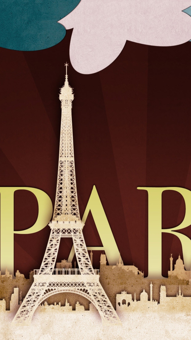 Fondo de pantalla Paris Artistic 640x1136