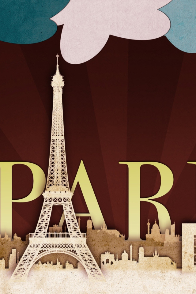 Das Paris Artistic Wallpaper 640x960