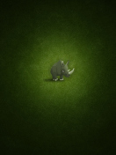 Das Cute Rhino Wallpaper 132x176