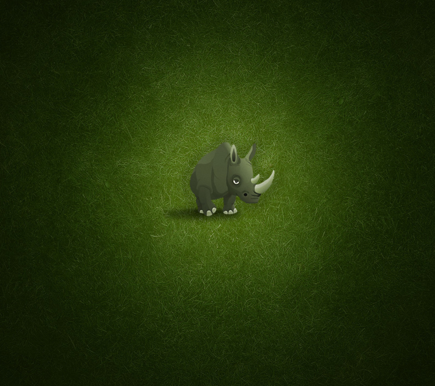 Обои Cute Rhino 1440x1280